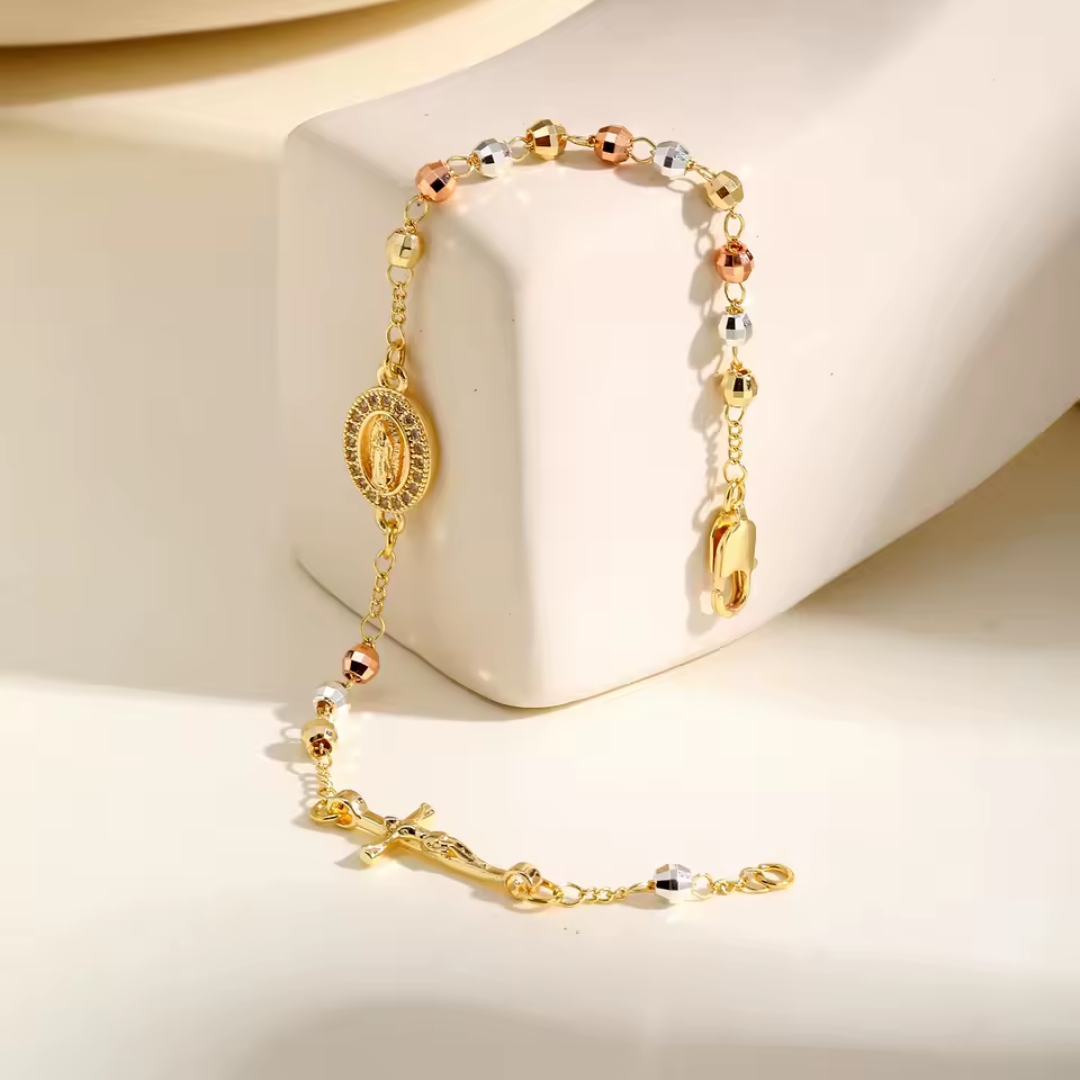 Aurelia™ - Pulsera Rosario Virgen María